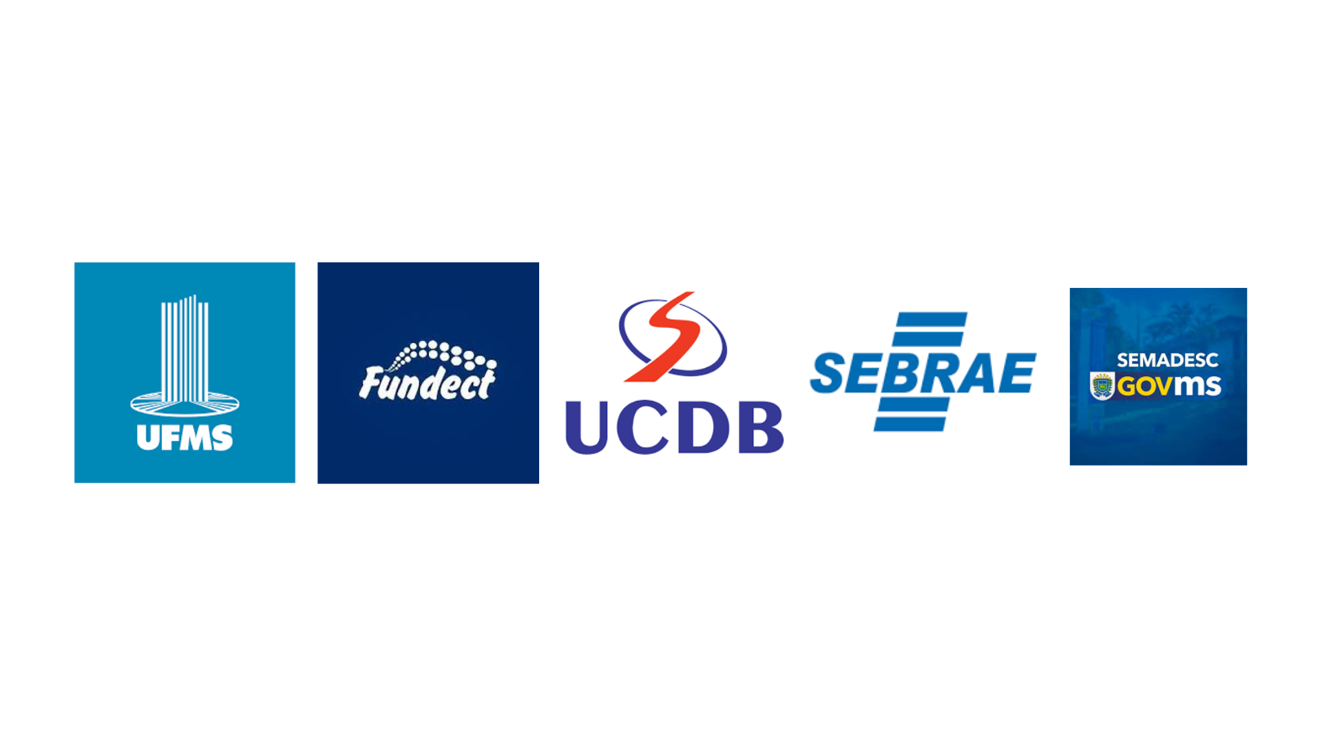 Parceiros: UFMS, Fundect, UCDB, SEBRAE e SEMADESC GOVMS
